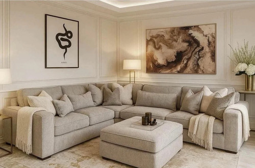 Ruby corner shape sofa - shape,