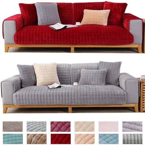 Thick plush sofa covers - plush,
