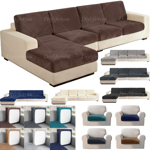 Stretch velvet sofa - velvet,