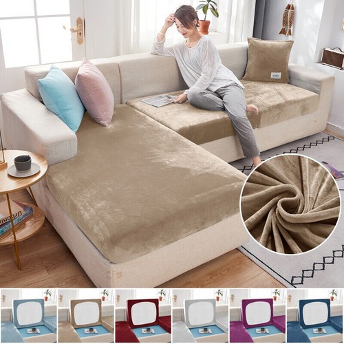 Stretch velvet sofa - velvet,