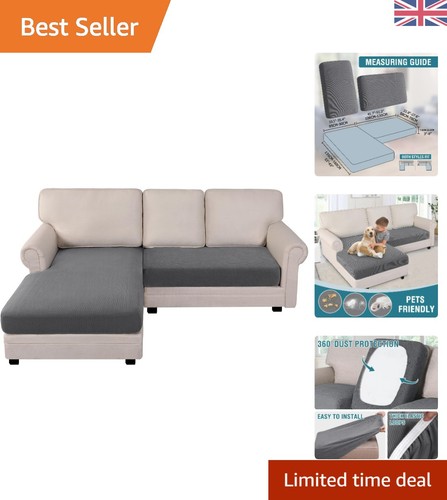 Perfect fit grey jacquard sofa - perfect,