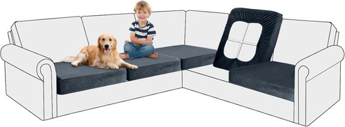 Pieces sectional sofa - 5,
