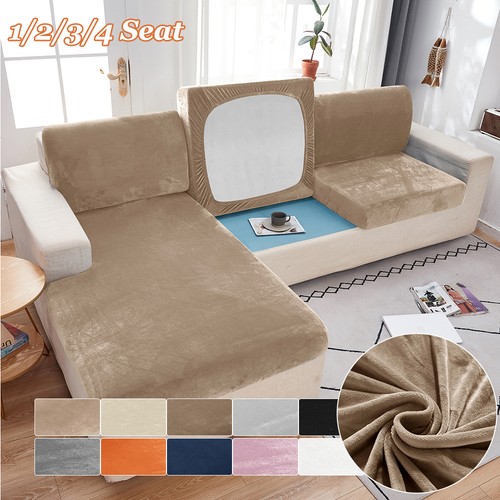 Stretch velvet sofa cushion - velvet,