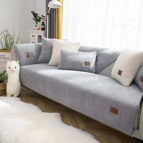 Sherpa fleece sofa couch - sherpa,