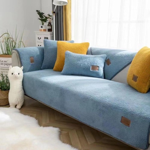 Sherpa fleece sofa couch - sherpa,