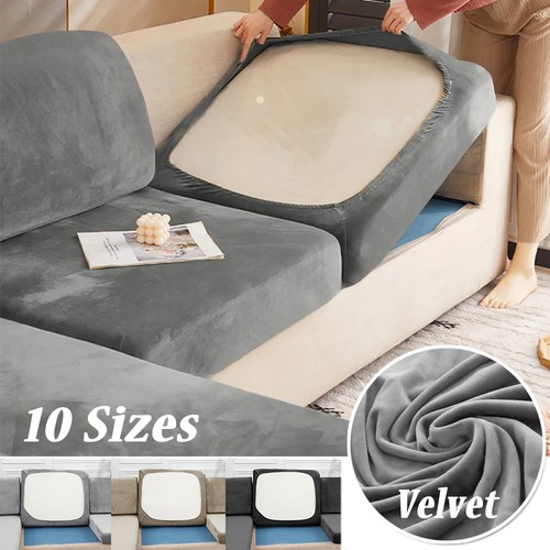 Stretch velvet sofa - velvet, seat