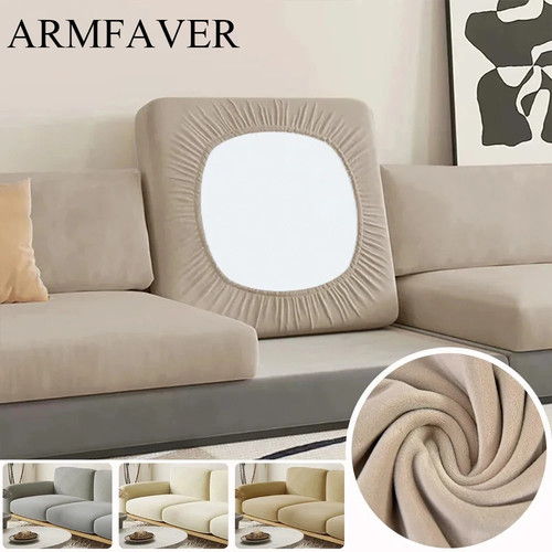Velvet sofa seat cushion - sofa,
